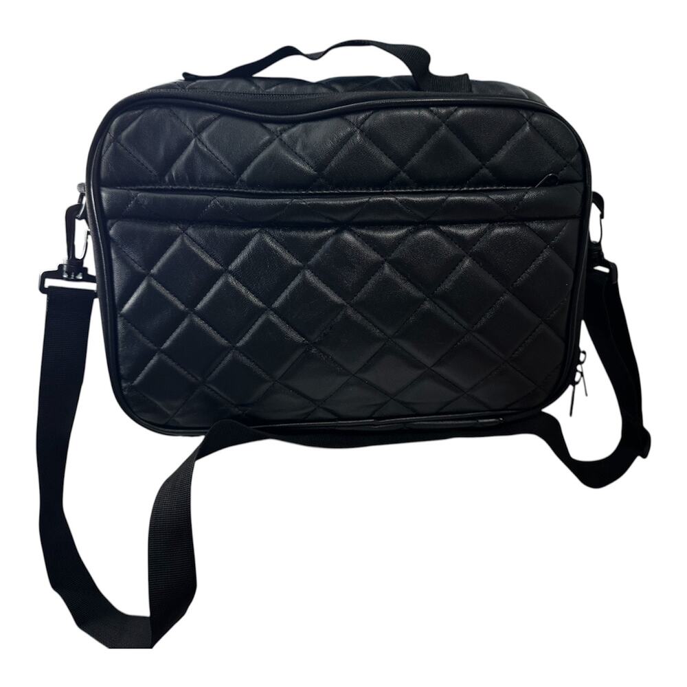 Faux Leather Bible / Book Cover Carrying Black Bag